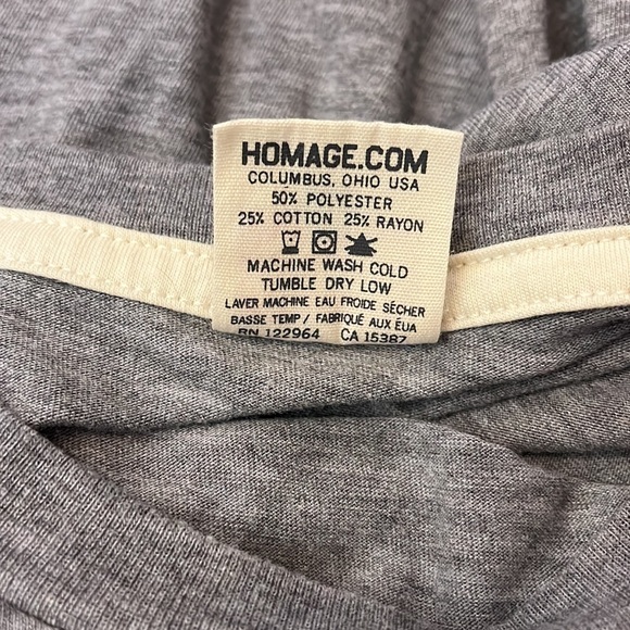 Homage I Heart to Fart Heather Gray Short Sleeve T Shirt Size Medium - Picture 4 of 4